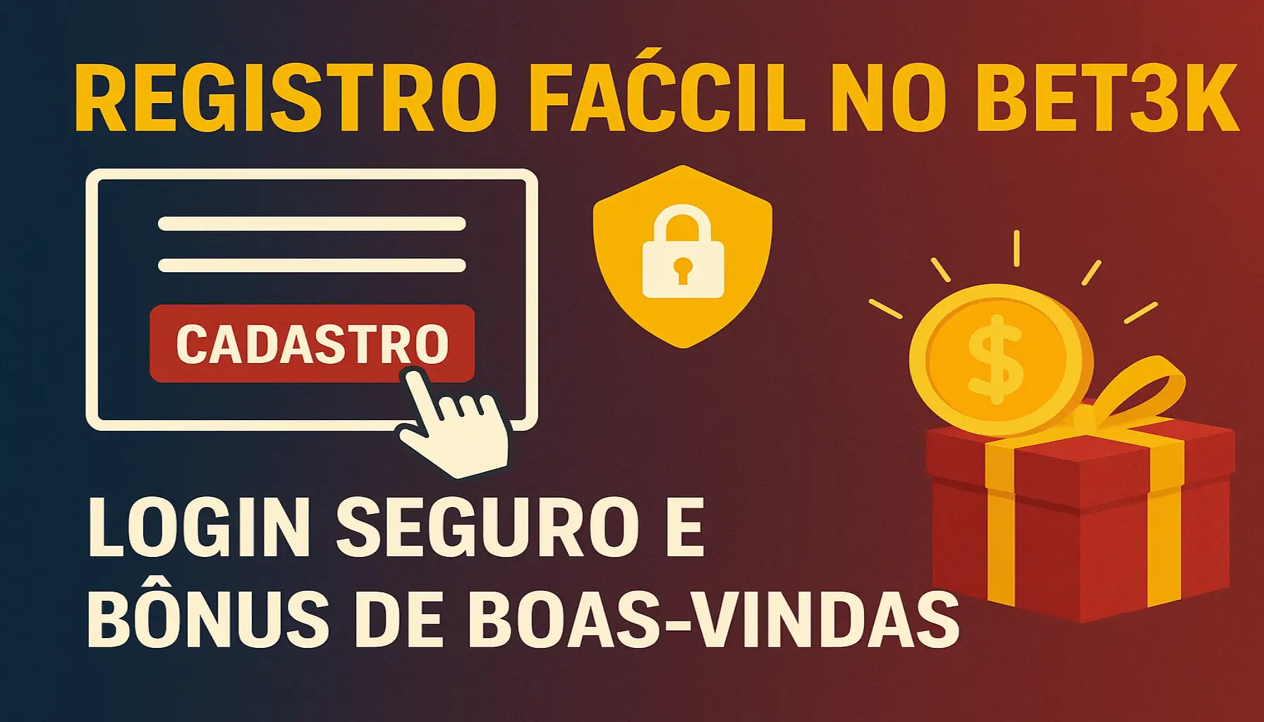 Não Perca tempo, o rRgistro na site BET3K